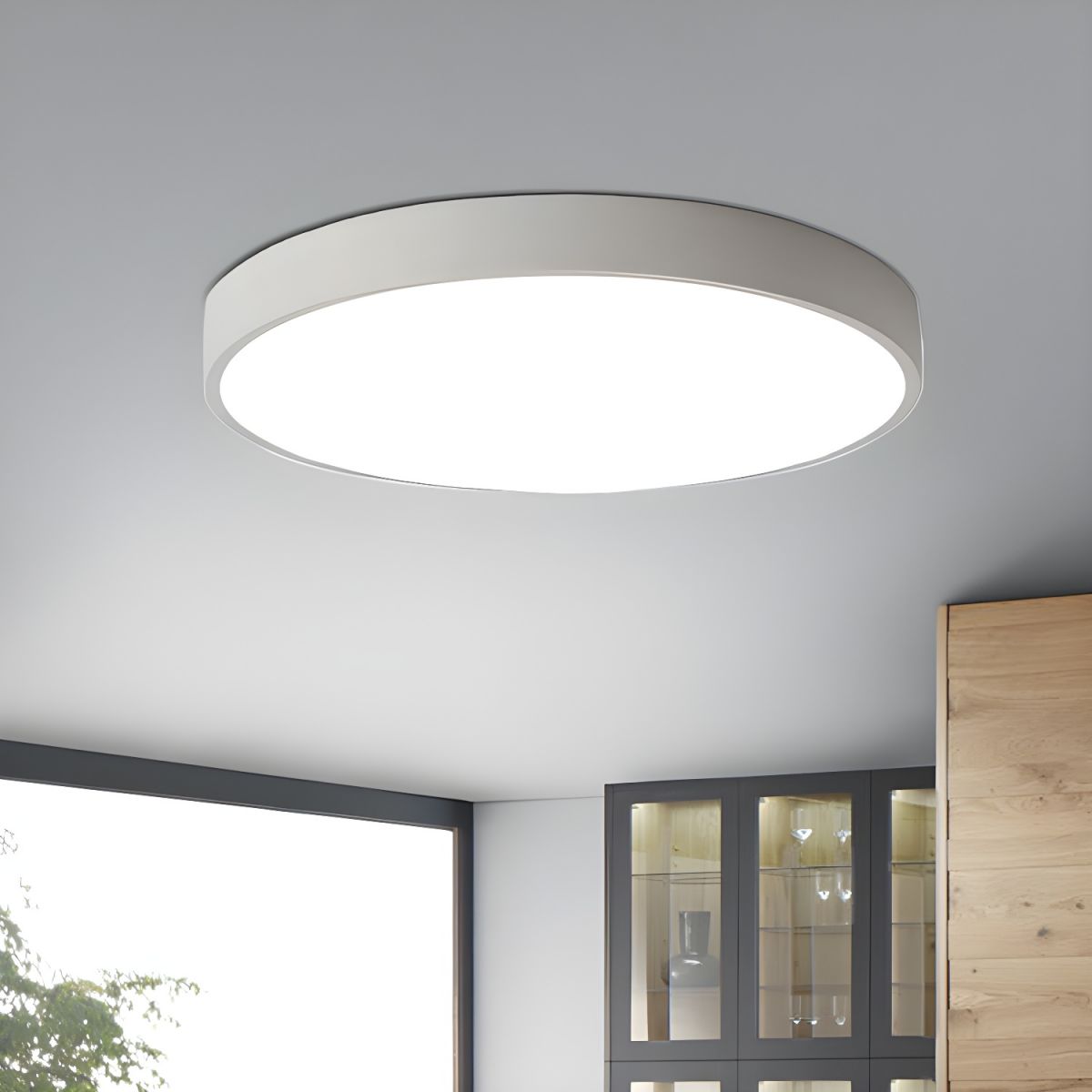 Modern LED Metal Ceiling Light Fixture | Zenvira