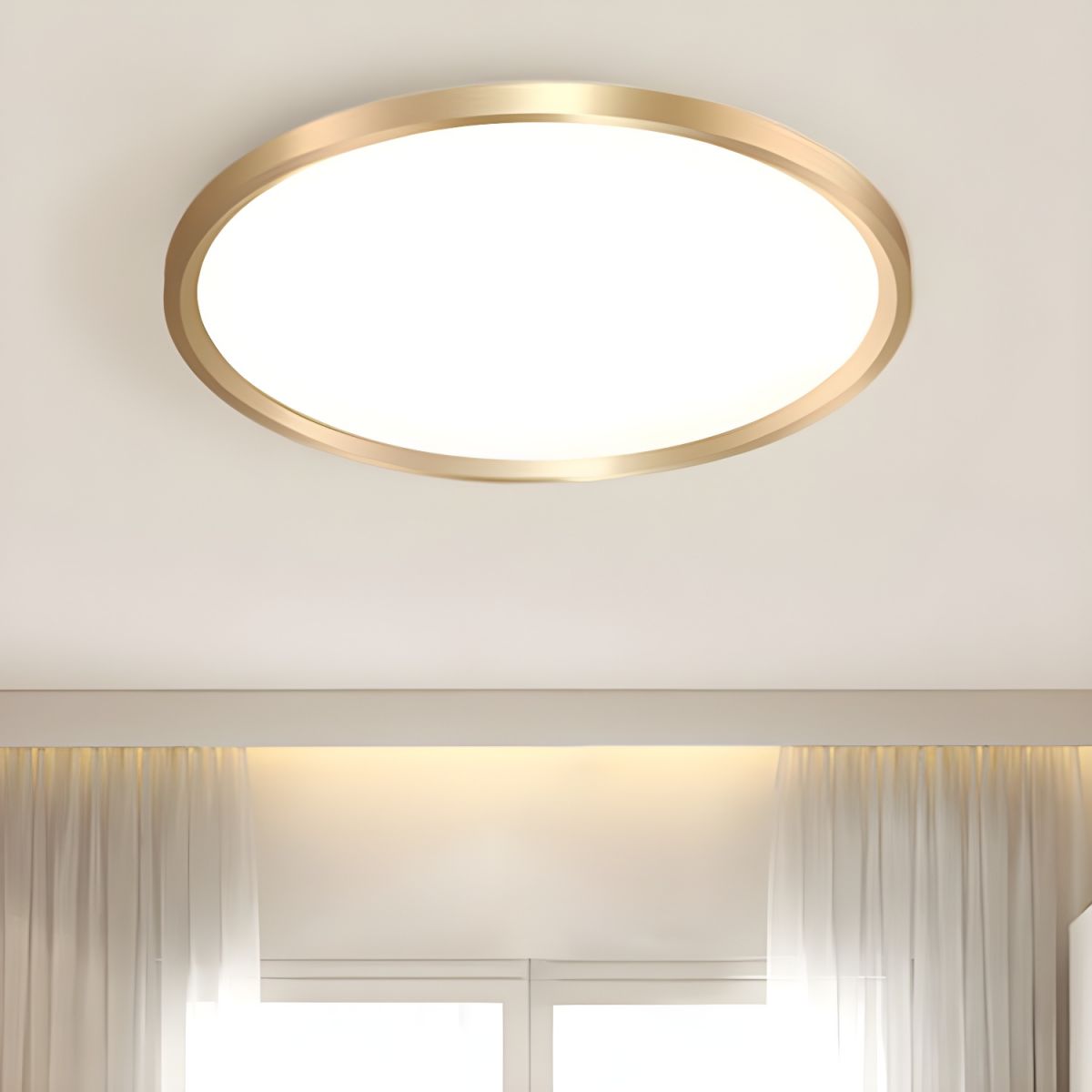 Modern LED Metal Flush Mount Ceiling Light | Alvion