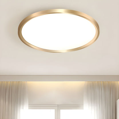 Modern LED Metal Flush Mount Ceiling Light | Alvion