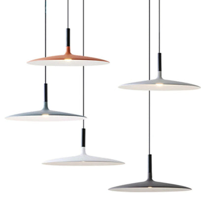 Modern LED Metal Saucer Pendant Light Indoor | Lunora