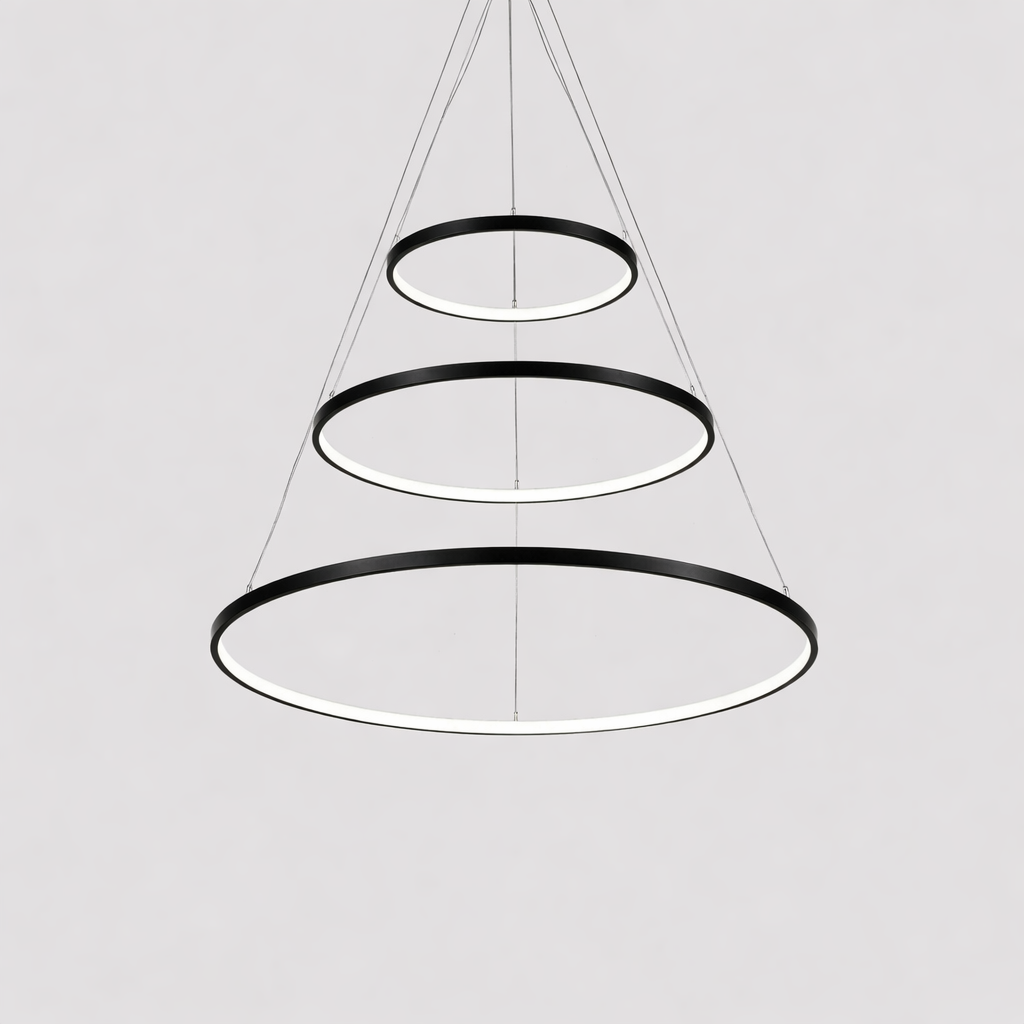 Modern LED Ring Chandelier Fixture | Zelnico