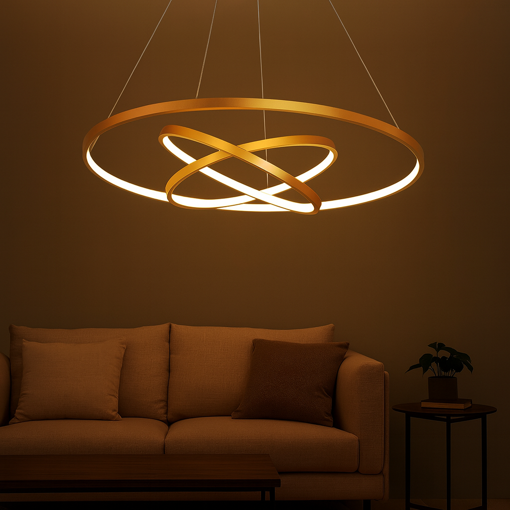 Modern LED Ring Chandelier Fixture | Zelnico