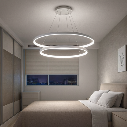Modern LED Ring Chandelier Fixture | Zelnico