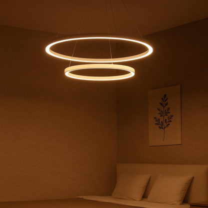 Modern LED Ring Chandelier Fixture | Zelnico