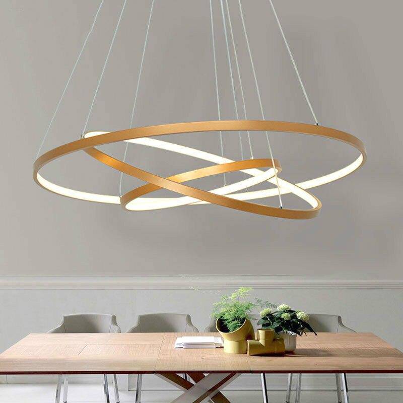 Modern LED Ring Chandelier Fixture | Zelnico