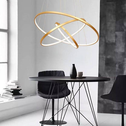 Modern LED Ring Chandelier Fixture | Zelnico