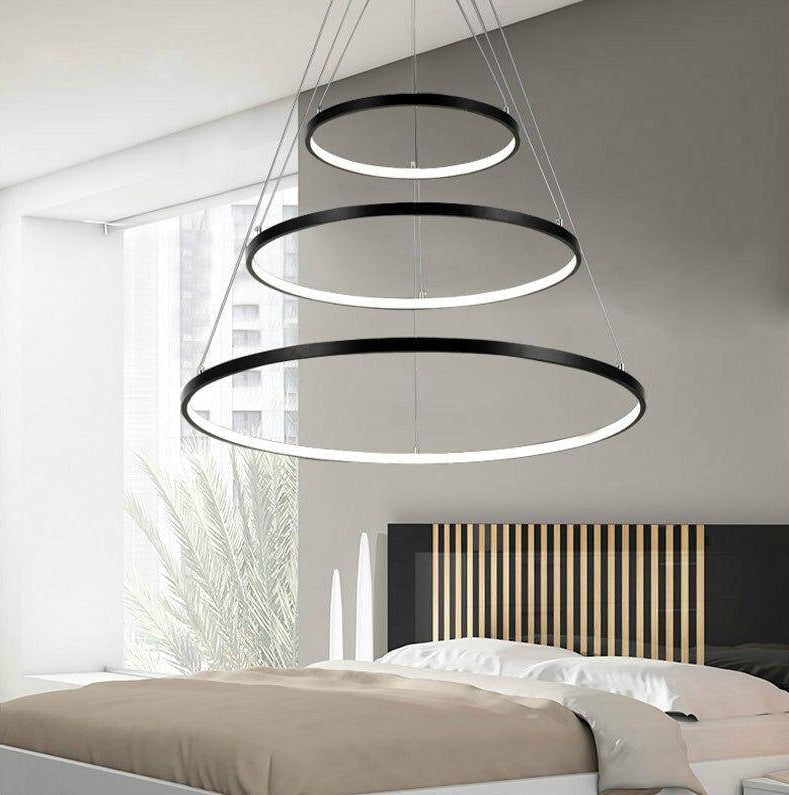 Modern LED Ring Chandelier Fixture | Zelnico