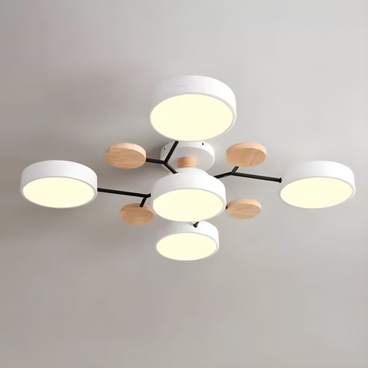 Modern LED Semi Flush Ceiling Light for Living Room | Lurexa