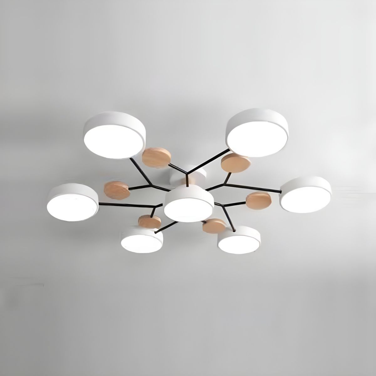 Modern LED Semi Flush Ceiling Light for Living Room | Lurexa