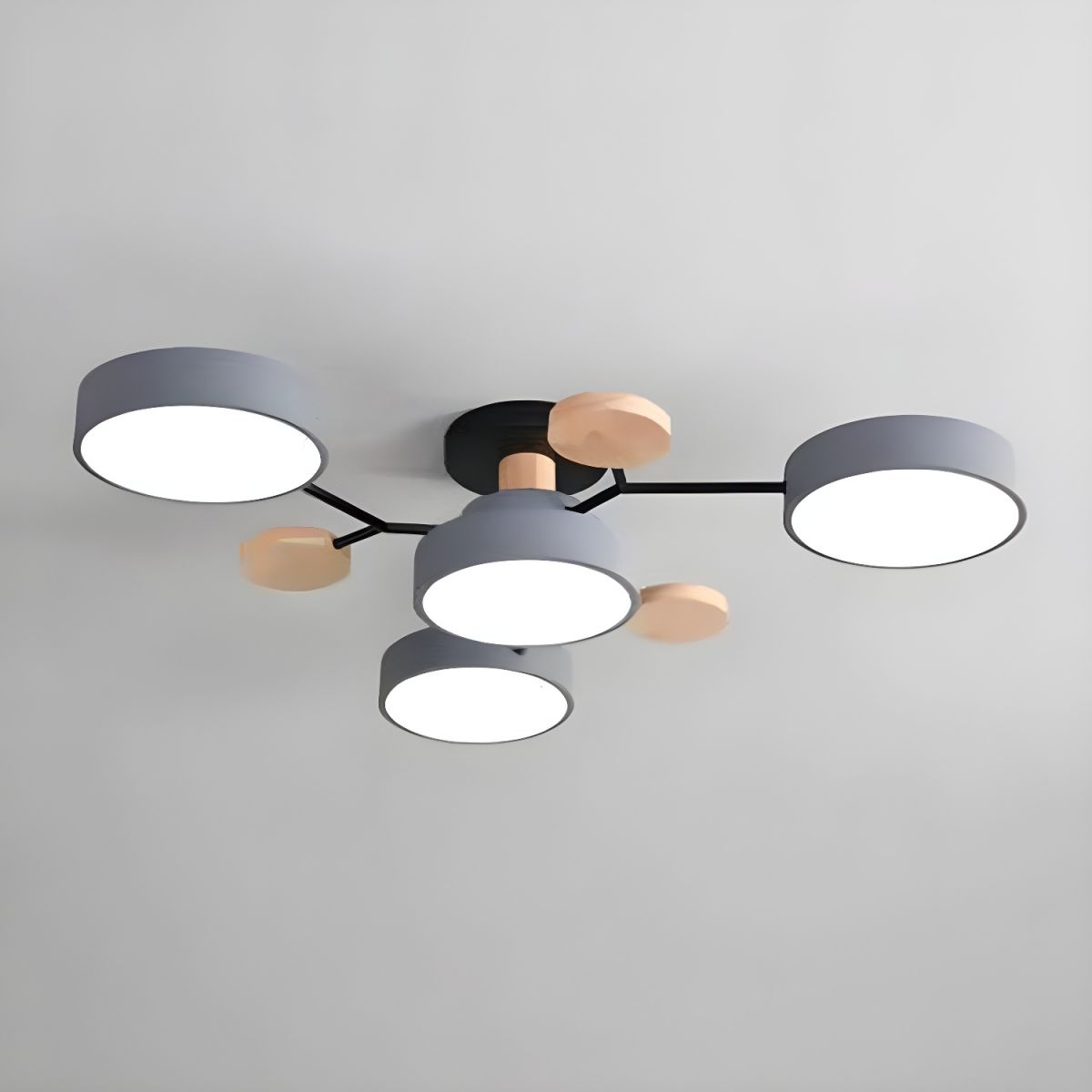 Modern LED Semi Flush Ceiling Light for Living Room | Lurexa