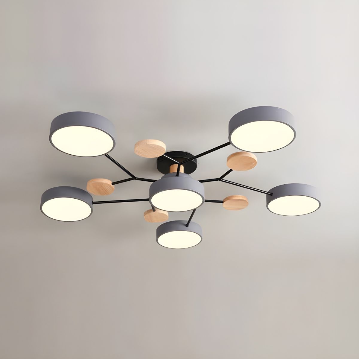 Modern LED Semi Flush Ceiling Light for Living Room | Lurexa