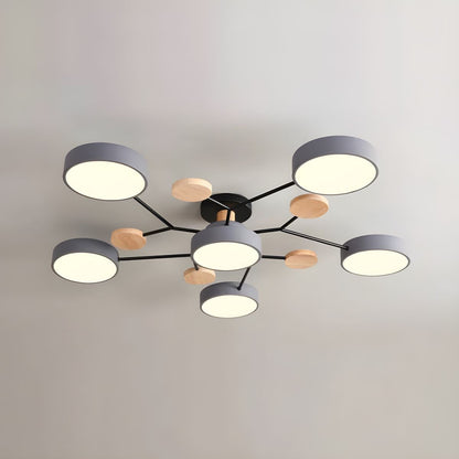 Modern LED Semi Flush Ceiling Light for Living Room | Lurexa