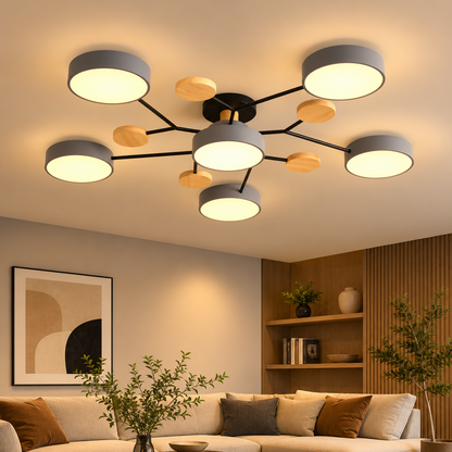 Modern LED Semi Flush Ceiling Light for Living Room | Lurexa