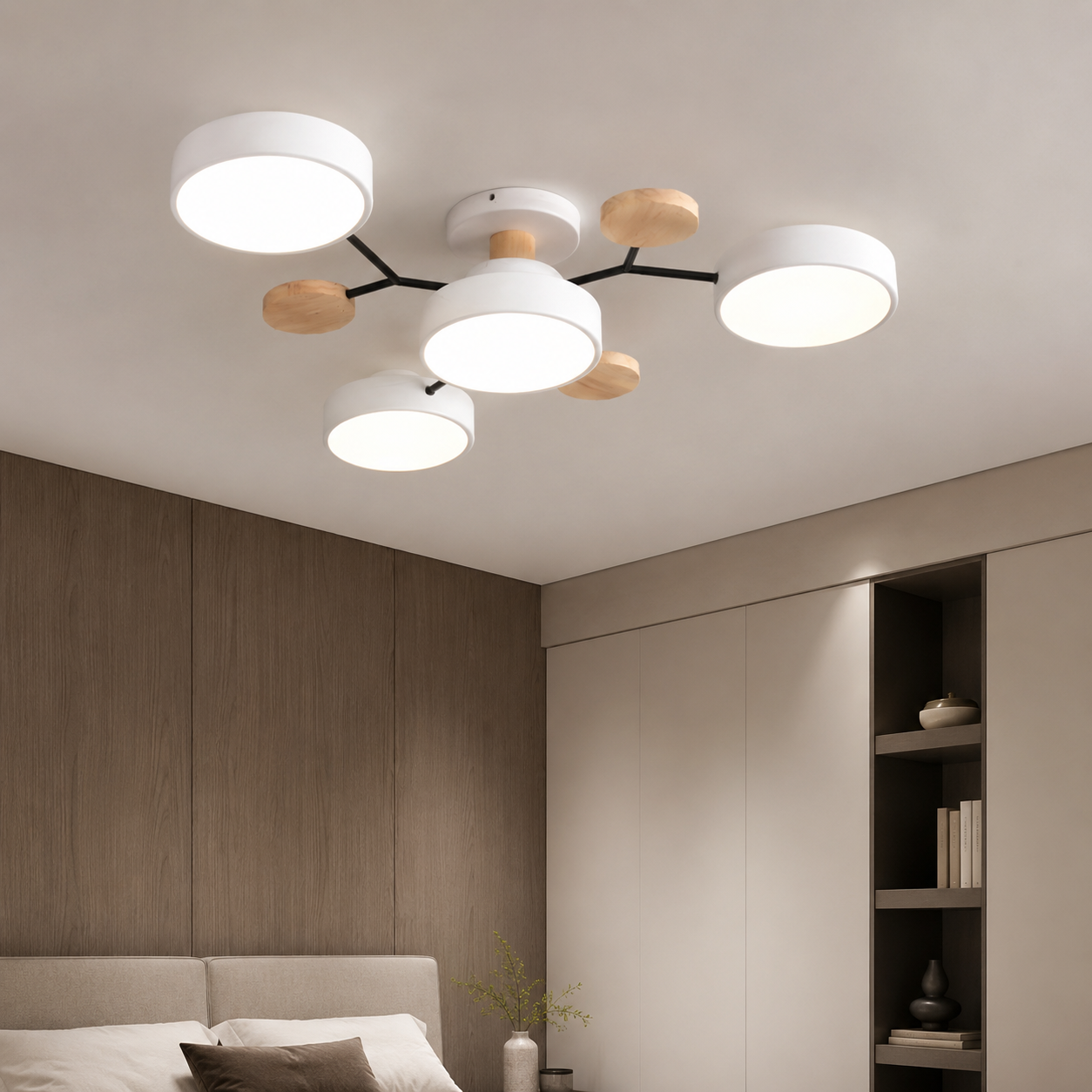 Modern LED Semi Flush Ceiling Light for Living Room | Lurexa
