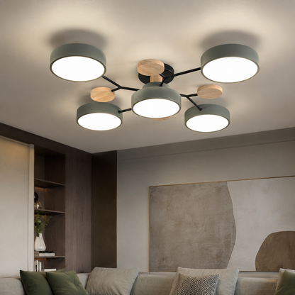 Modern LED Semi Flush Ceiling Light for Living Room | Lurexa