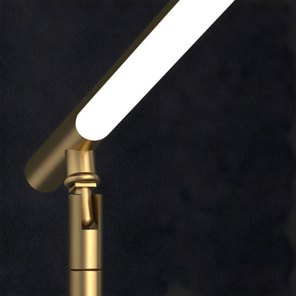 Modern LED Table Lamp with Linear Acrylic Shade | Porval
