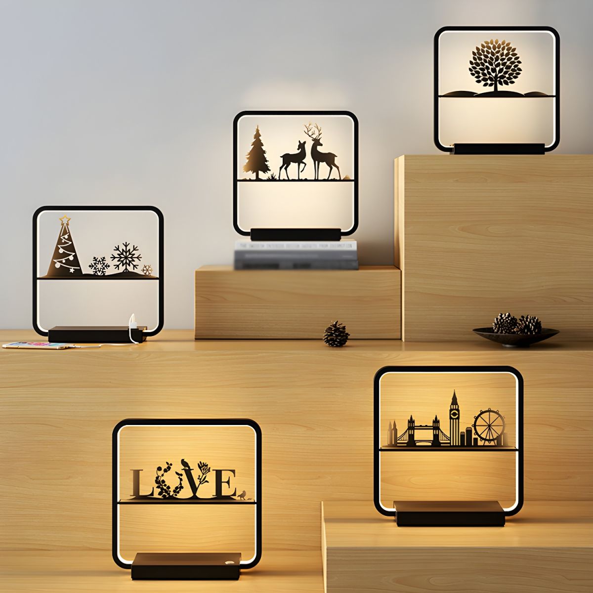 Modern LED Table Lamp with Wireless Charging | Lamura