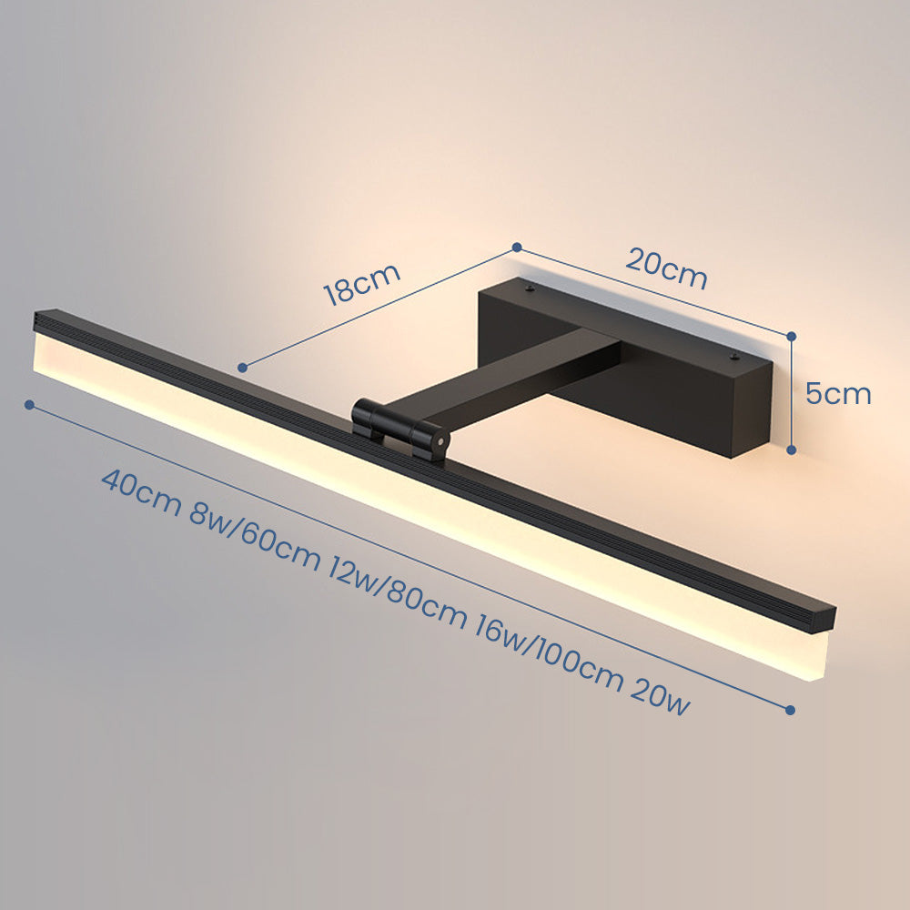 Modern LED Vanity Mirror Wall Light Bar Fixture | Bathora