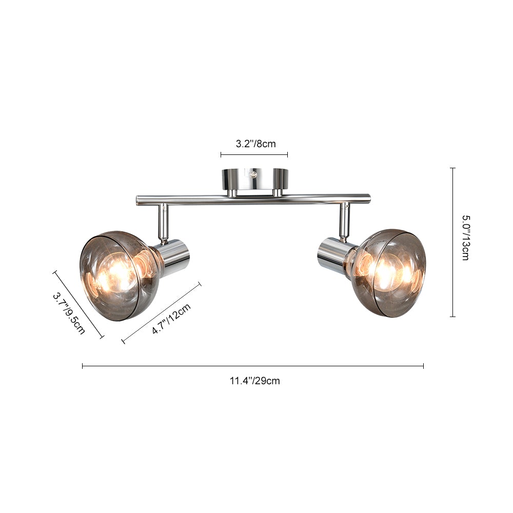 Modern Linear Track Light Curved Wall Sconce Flush Mount | Xavira