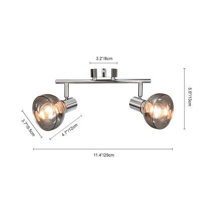 Modern Linear Track Light Curved Wall Sconce Flush Mount | Xavira