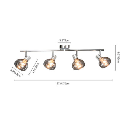Modern Linear Track Light Curved Wall Sconce Flush Mount | Xavira
