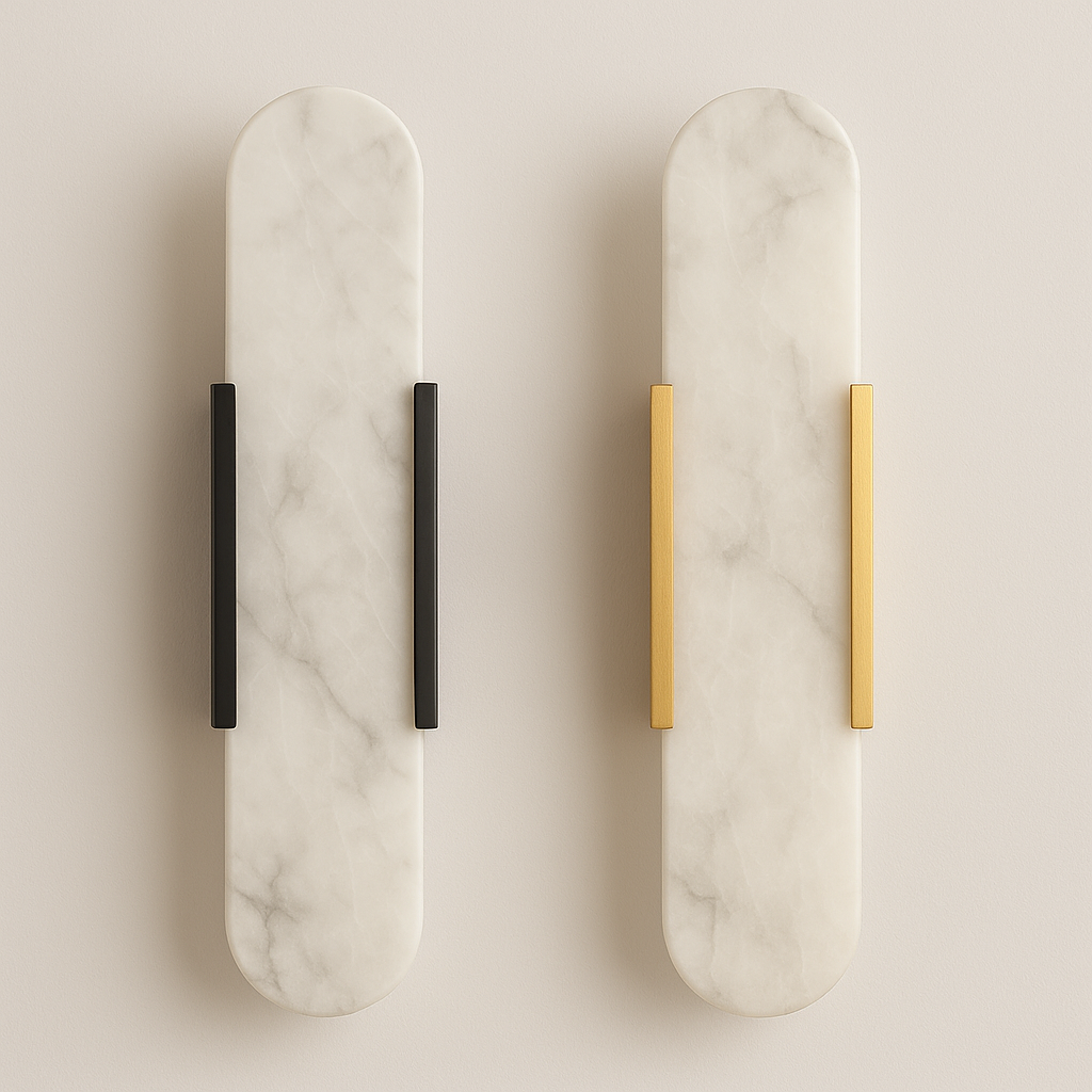 Modern Marble Look Dimmable LED Wall Sconce | Sconiva