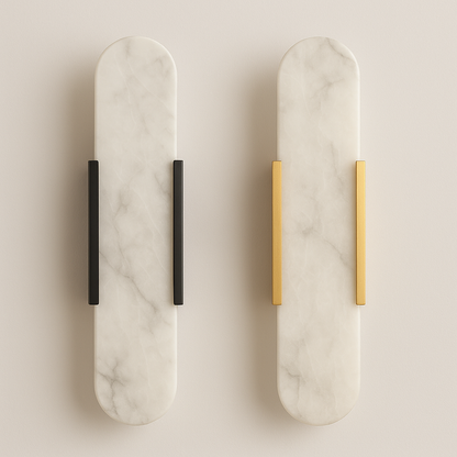 Modern Marble Look Dimmable LED Wall Sconce | Sconiva