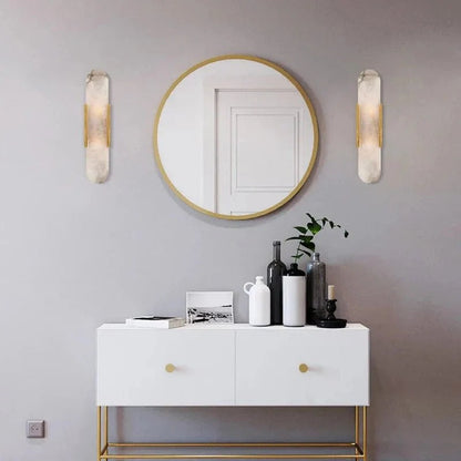 Modern Marble Look Dimmable LED Wall Sconce | Sconiva