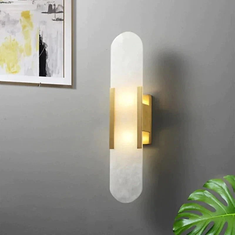 Modern Marble Look Dimmable LED Wall Sconce | Sconiva