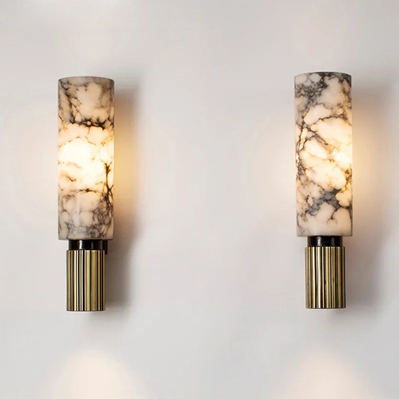 Modern Marble Stone LED Wall Light for Interiors | Marvelle