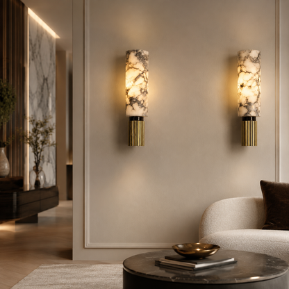 Modern Marble Stone LED Wall Light for Interiors | Marvelle