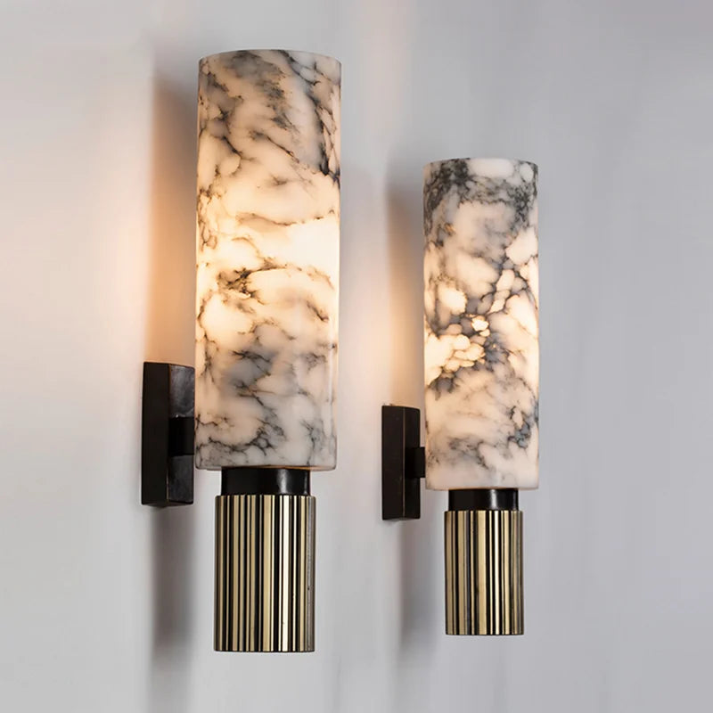 Modern Marble Stone LED Wall Light for Interiors | Marvelle