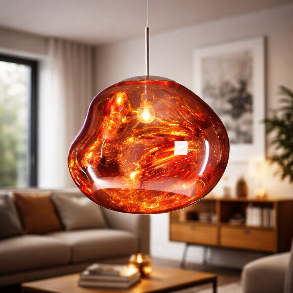 Modern Melt Acrylic Lava Style Pendant Light | Lumara