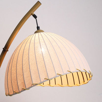 Modern Metal Arc Floor Lamp With Fabric Shade Lighting | Lanviro