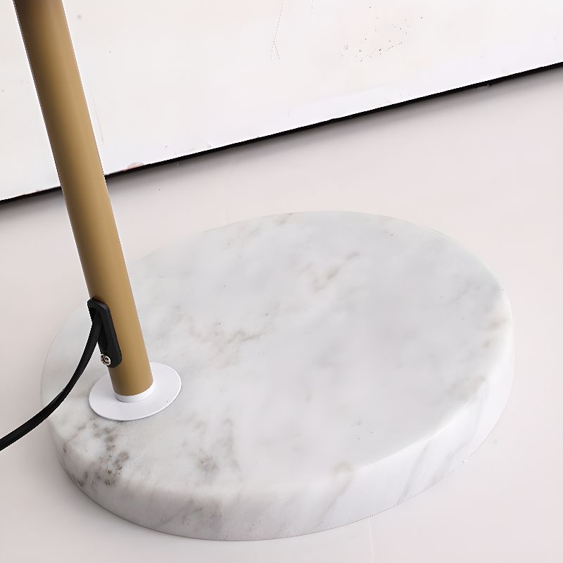 Modern Metal Arc Floor Lamp With Fabric Shade Lighting | Lanviro