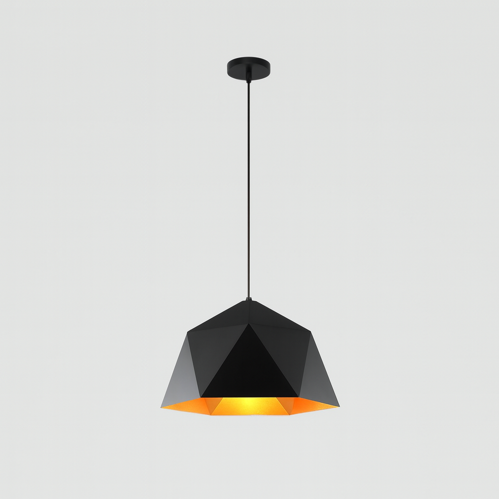 Modern Metal Diamond Pendant Light for Interiors | Zanviro