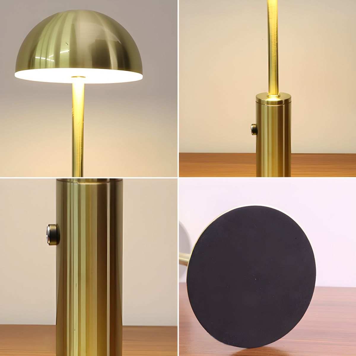 Modern Metal Dome Table Lamp for Bedroom | Elyndr