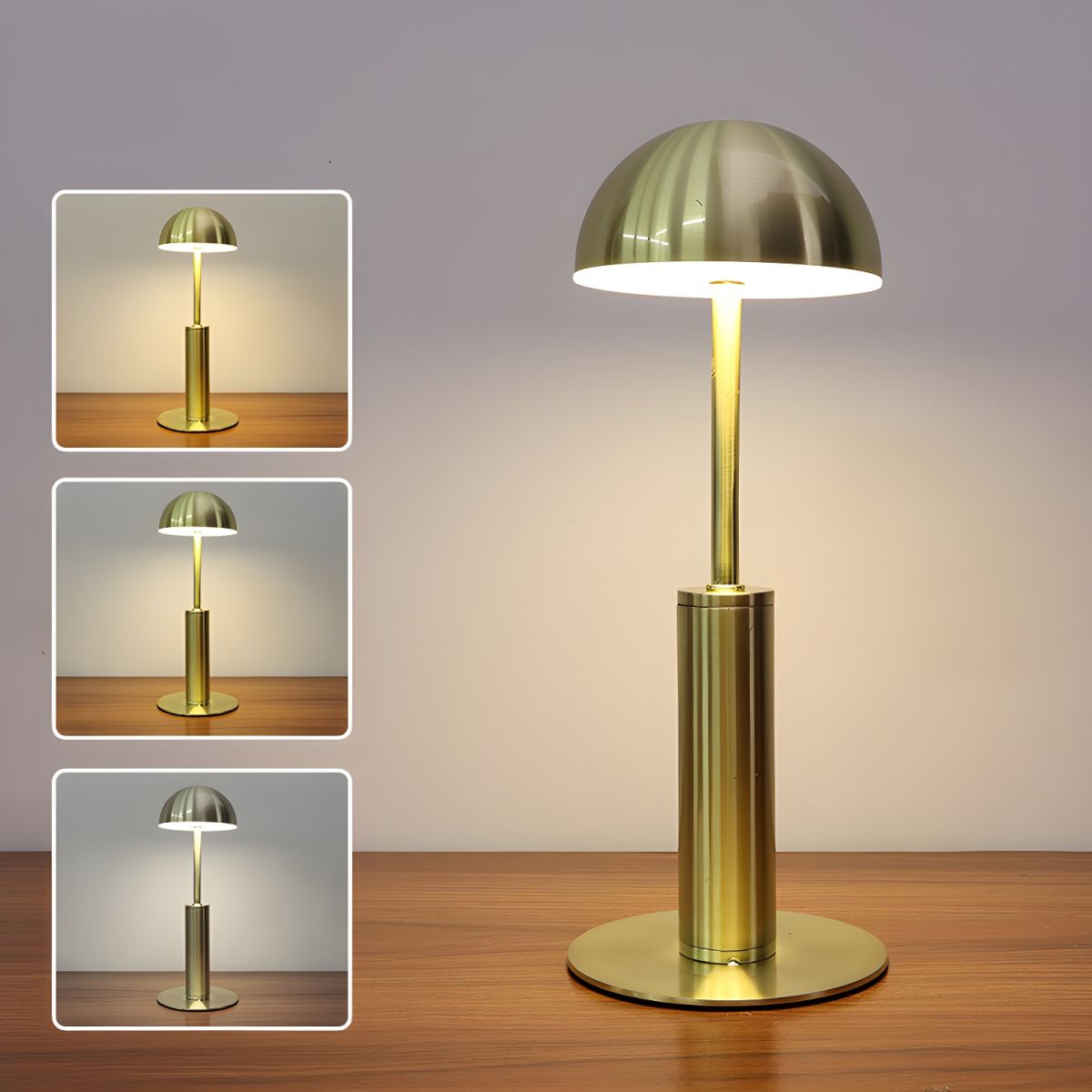 Modern Metal Dome Table Lamp for Bedroom | Elyndr