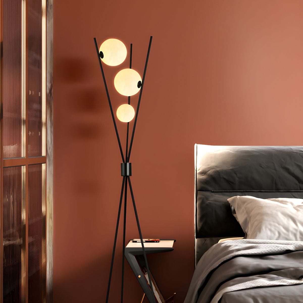 Modern Metal Floor Lamp With Ambient Lighting | Castira