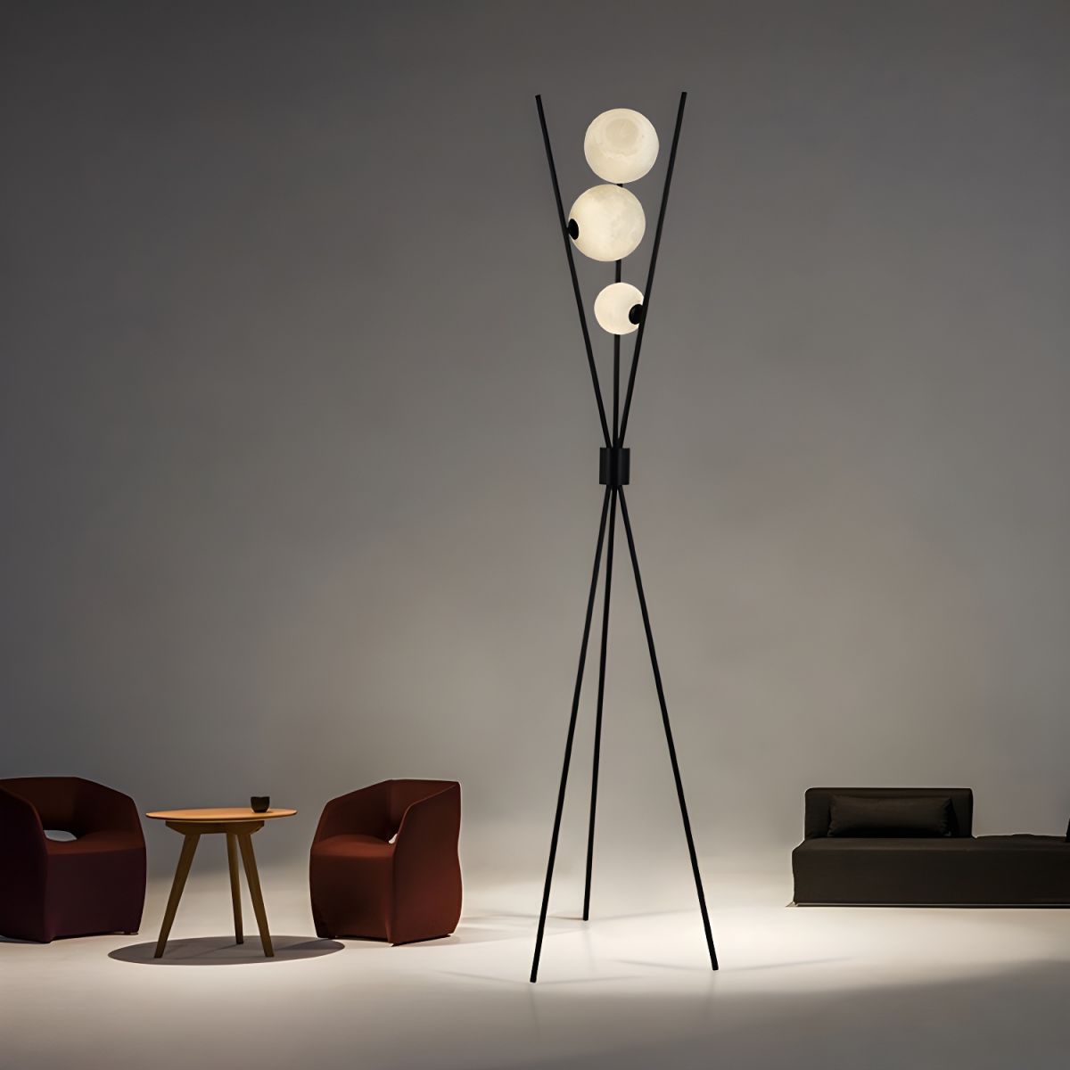 Modern Metal Floor Lamp With Ambient Lighting | Castira