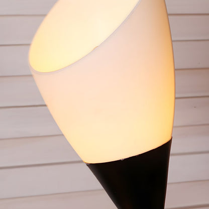 Modern Metal Floor Lamp with Acrylic Flower Shade | Noveska