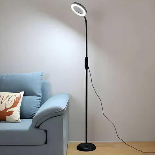 Modern Metal LED Floor Lamp with Adjustable Height | Norqel