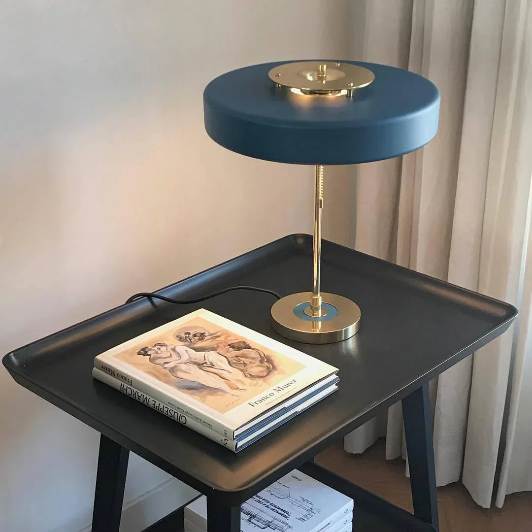 Modern Metal Shade Table Lamp with Acrylic Diffuser | Delore