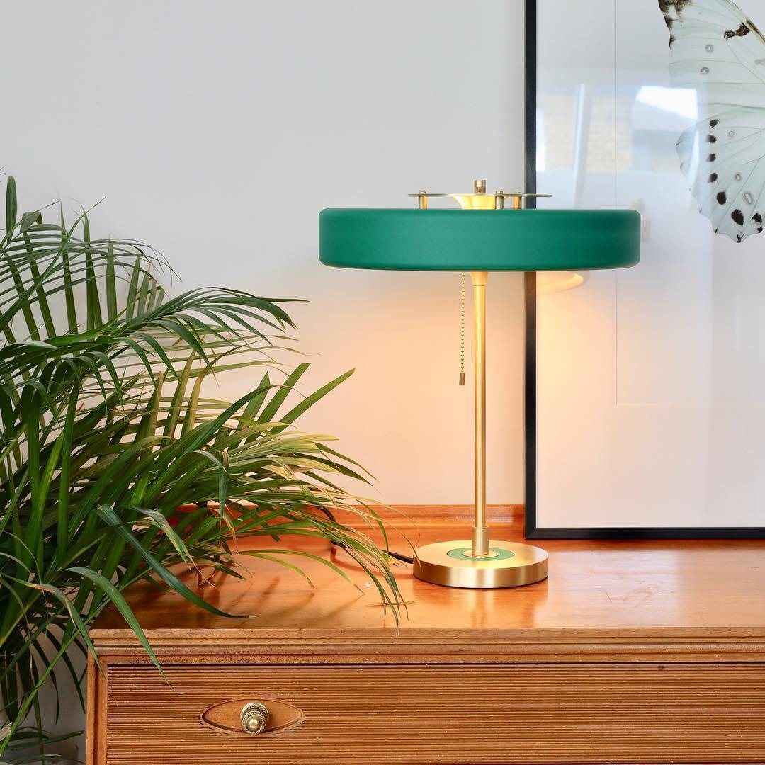 Modern Metal Shade Table Lamp with Acrylic Diffuser | Delore