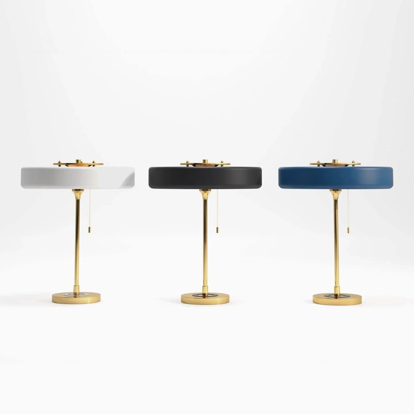 Modern Metal Shade Table Lamp with Acrylic Diffuser | Delore