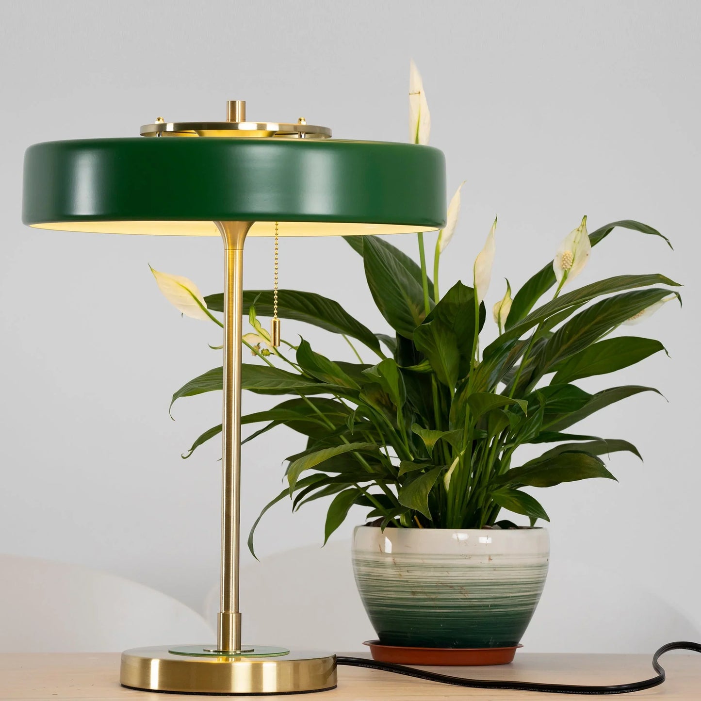 Modern Metal Shade Table Lamp with Acrylic Diffuser | Delore