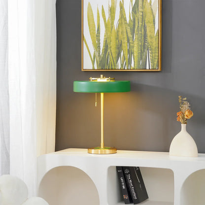 Modern Metal Shade Table Lamp with Acrylic Diffuser | Delore