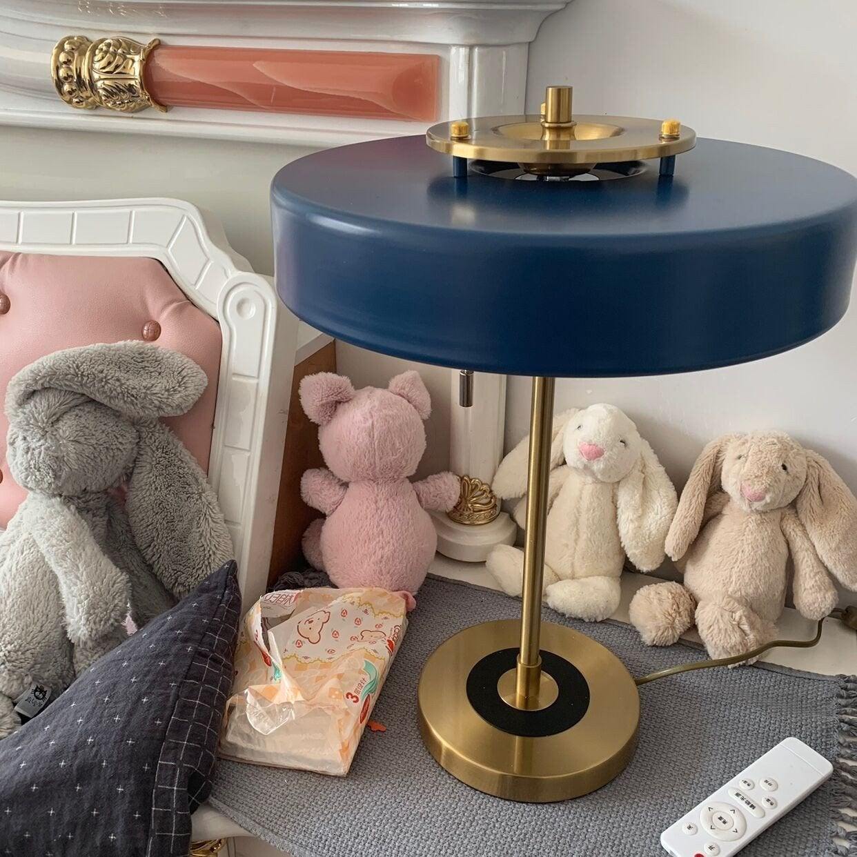 Modern Metal Shade Table Lamp with Acrylic Diffuser | Delore