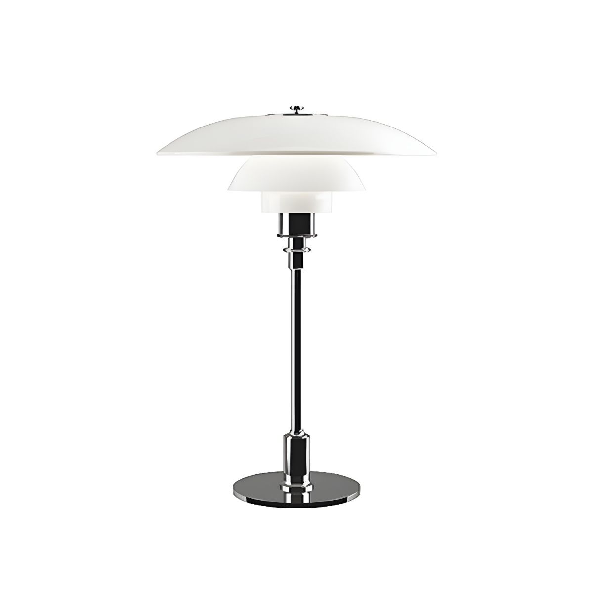 Modern Metal Table Lamp with Glass Shade | Arlamp
