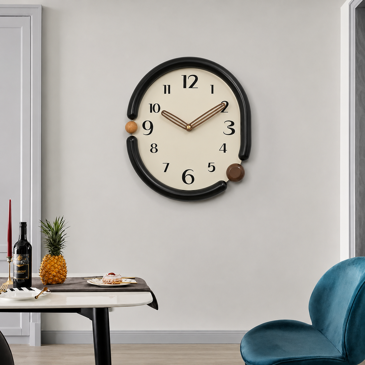Modern Minimalist Acrylic Wall Clock Silent Quartz | Castora